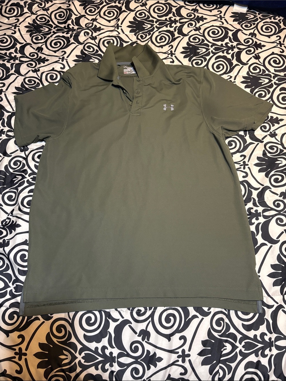 Under Armour Men’s Olive Green Short-Sleeve Polo